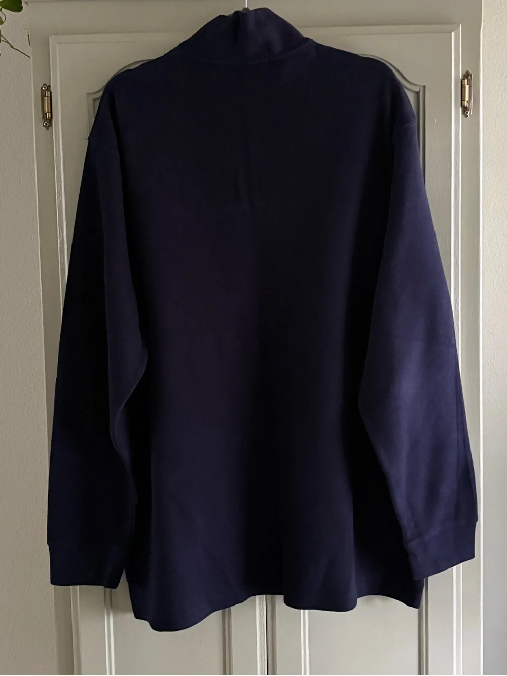 POLO Ralph Lauren Ribbed Knit 1/4 Zip Sweater Pullover | Navy Blue | Size XXL
